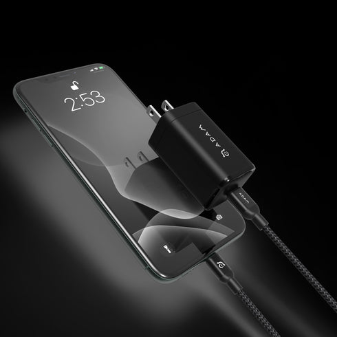 Adams OMNIA X6 PD QC 65W Compact Wall Charger USB-C x 1 APAADX6USBK